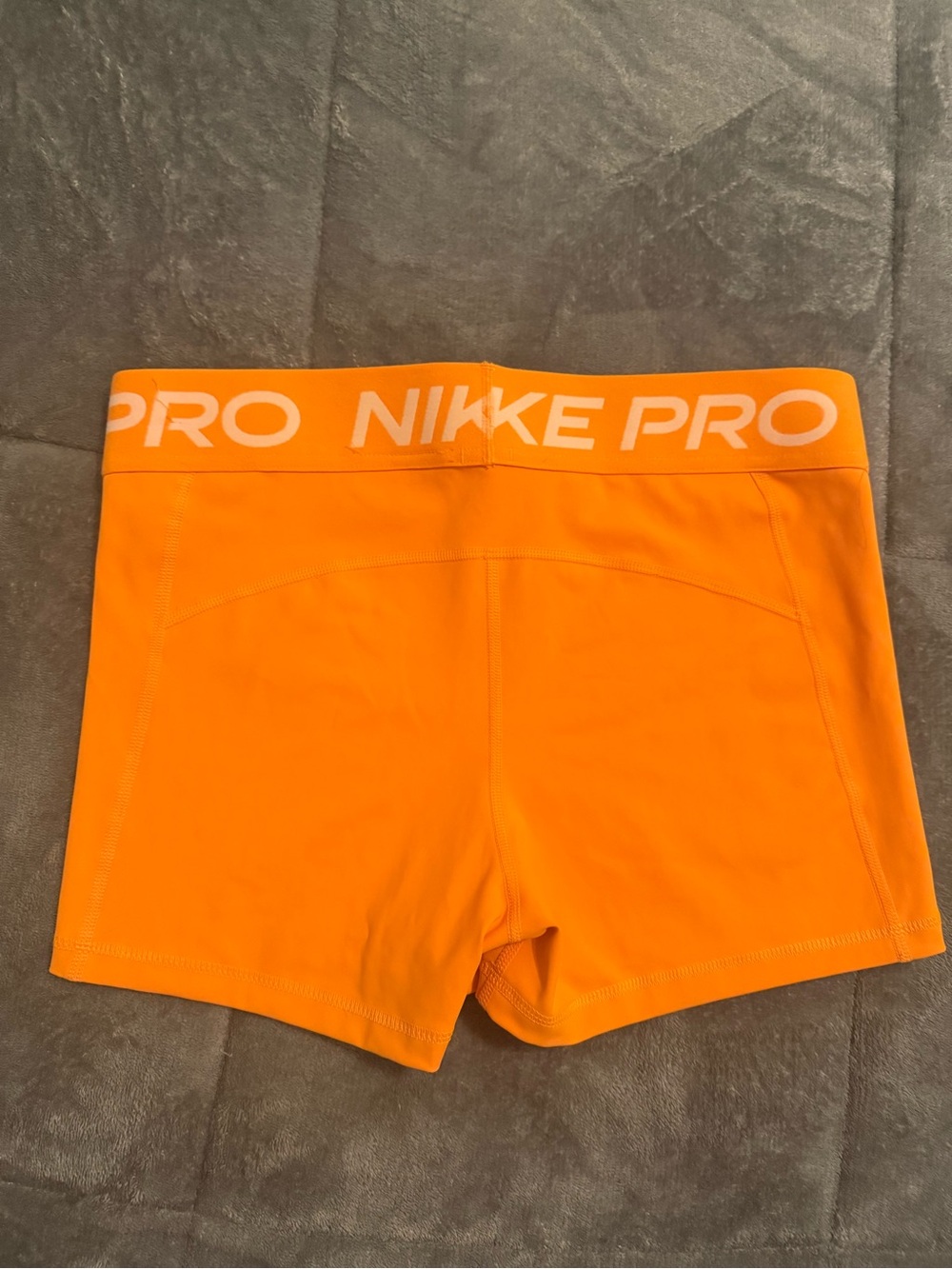 Nike Pro Women's Bright Orange Athletic Bike Shorts